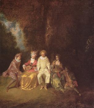 Jean-Antoine Watteau : Pierrot content
